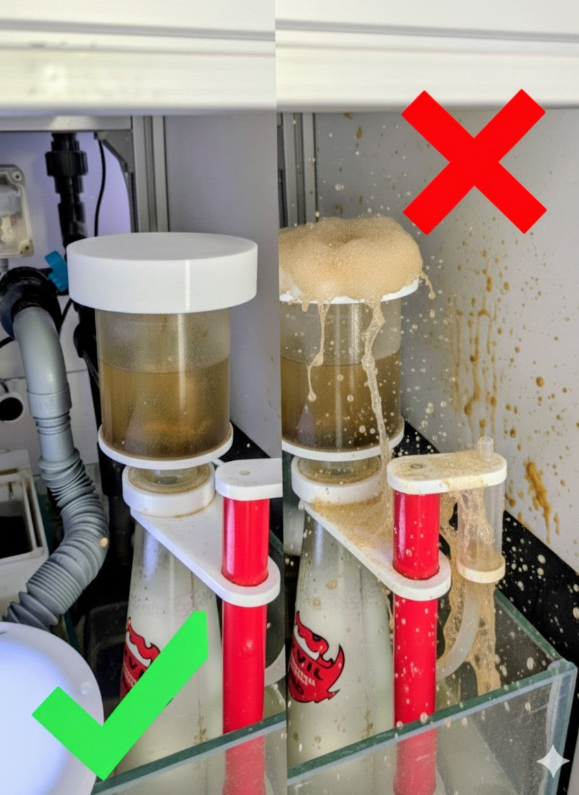 Caperuza para skimmer universal anti salpicaduras.