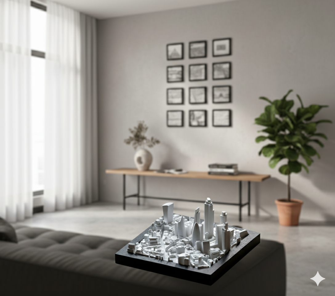 Ciudades en 3D personalizadas | Maquetas urbanas decorativas y recuerdos de viaje