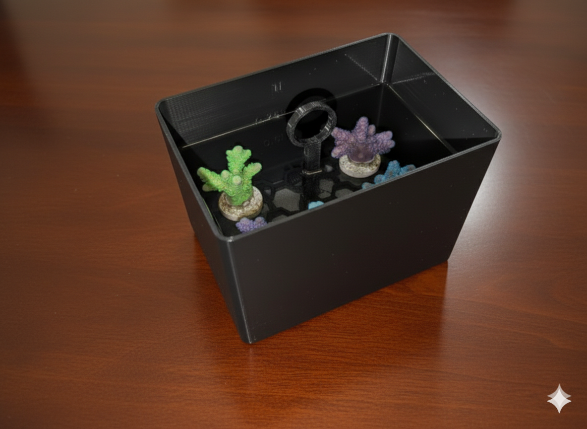 Bañera desinfección corales con DIP | Eliminar patógenos