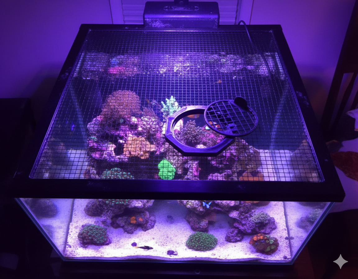 Anillo/Ventana Alimentación Acuario para jumguard / red antisalto