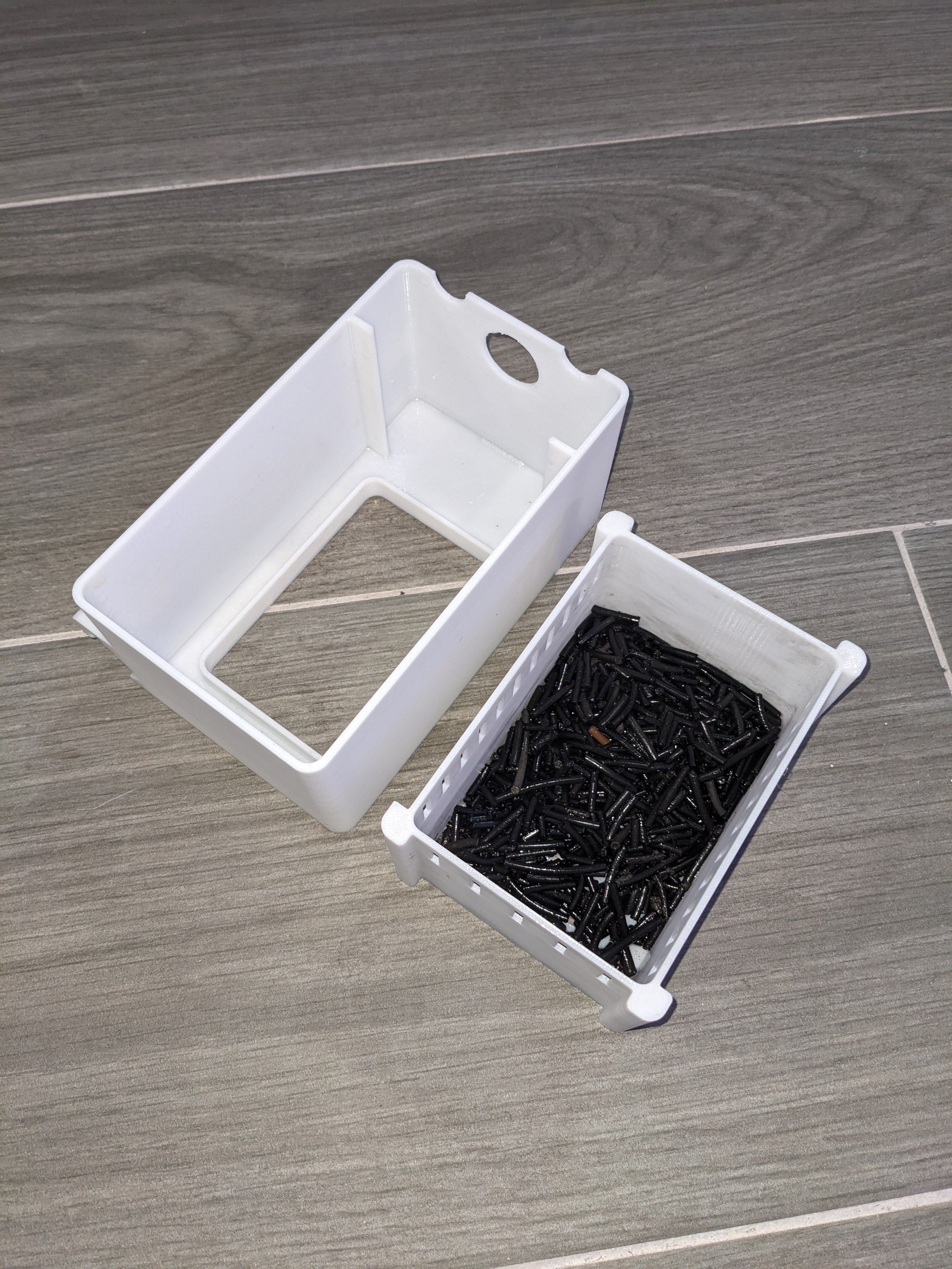 Caja filtrante para sump de acuario (170x80x100 mm) | Ideal para carbón, canutillos y pellets | Compatible con acuarios marinos y de agua dulce