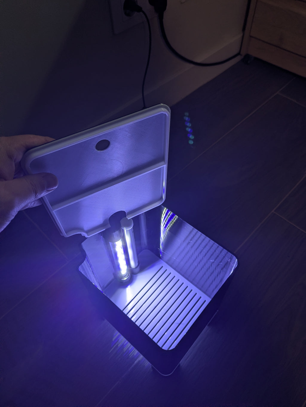 Reactor rectangular de alga Chaetomorpha/Caulerpa para sump