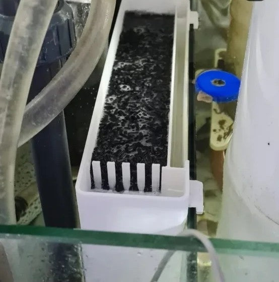 Caja filtrante para sump de acuario (230×100×80 mm) | Ideal para carbón, canutillos y pellets | Compatible con acuarios marinos y de agua dulce