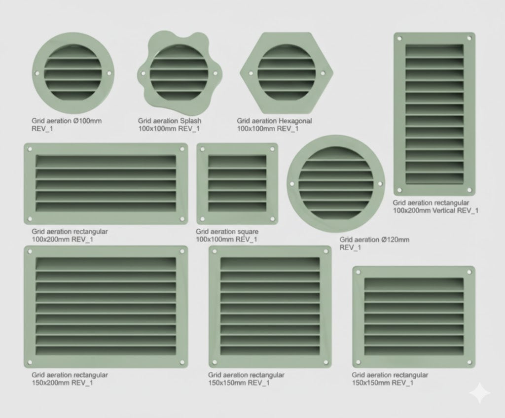 Rejilla de ventilacion a medida